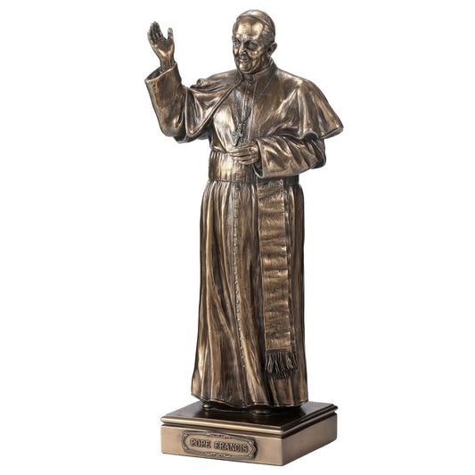 11.02 H PAPE FRANÇOIS Bronze coulé à froid - 3,74 x 4,33 x 11,02