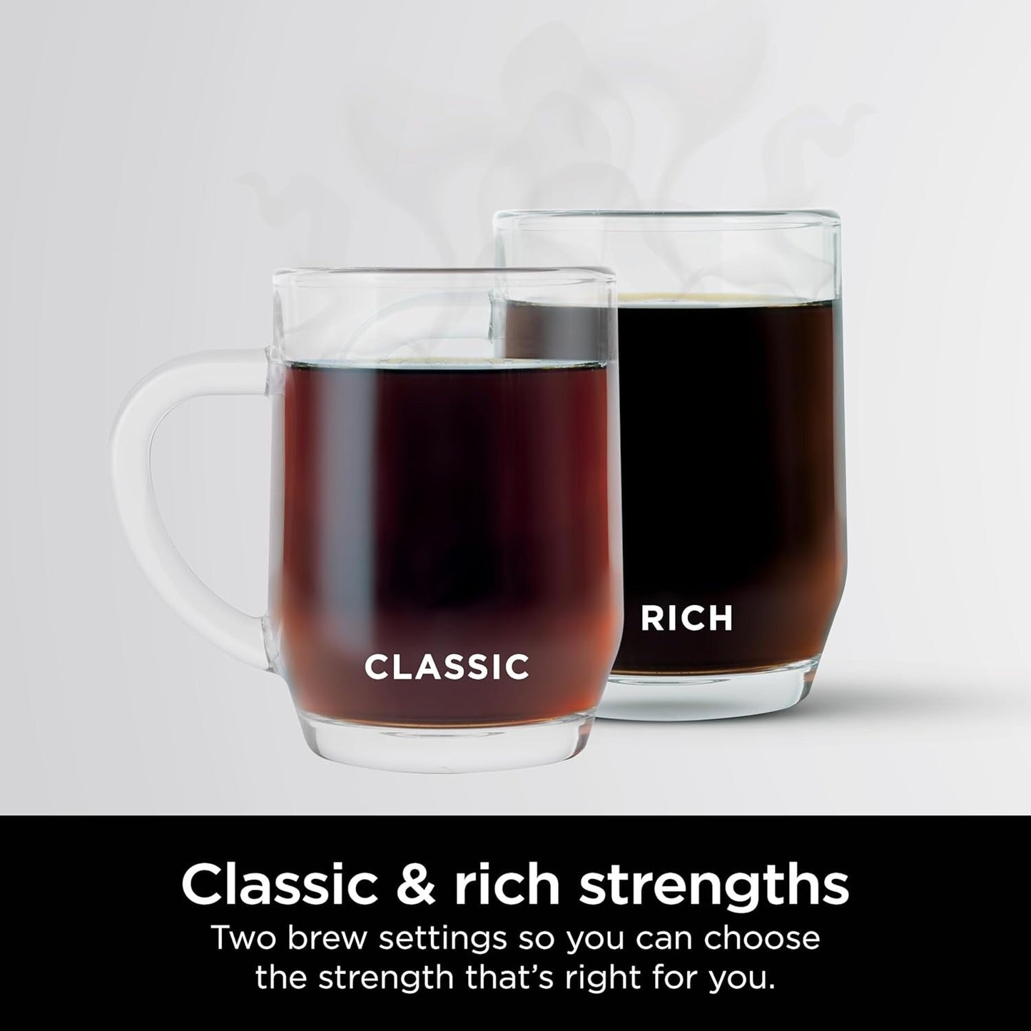 Cafetière programmable 12 tasses, 2 modes d'infusion, plaque chauffante réglable, réservoir de 1,7 l, infusion différée, acier inoxydable noir