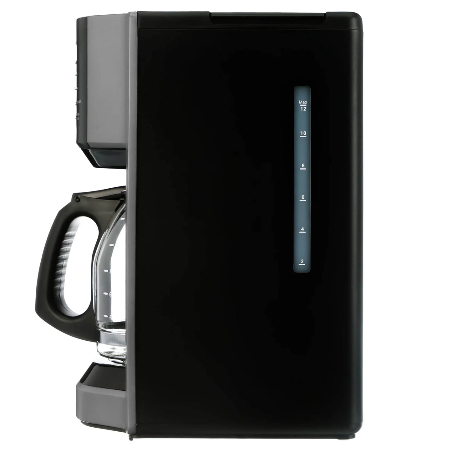 Cafetière programmable 12 tasses à infusion rapide, couleur argent