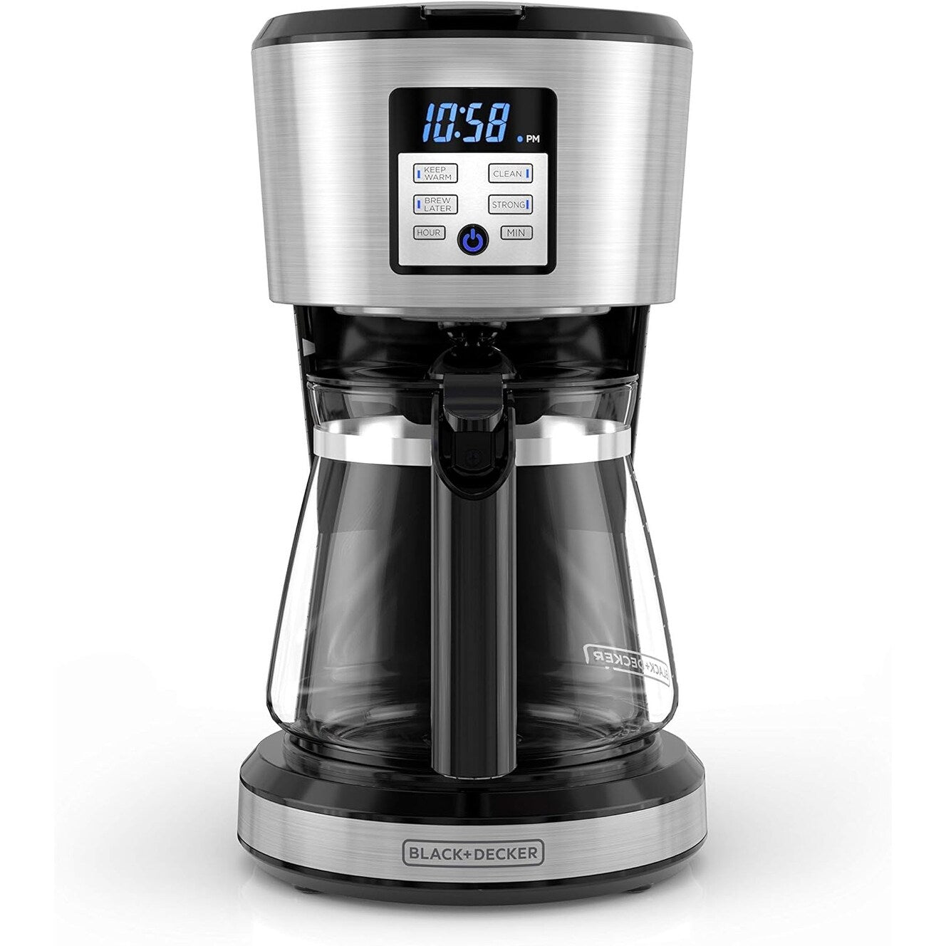 Cafetière programmable 12 tasses, technologie Vortex Brew, noire