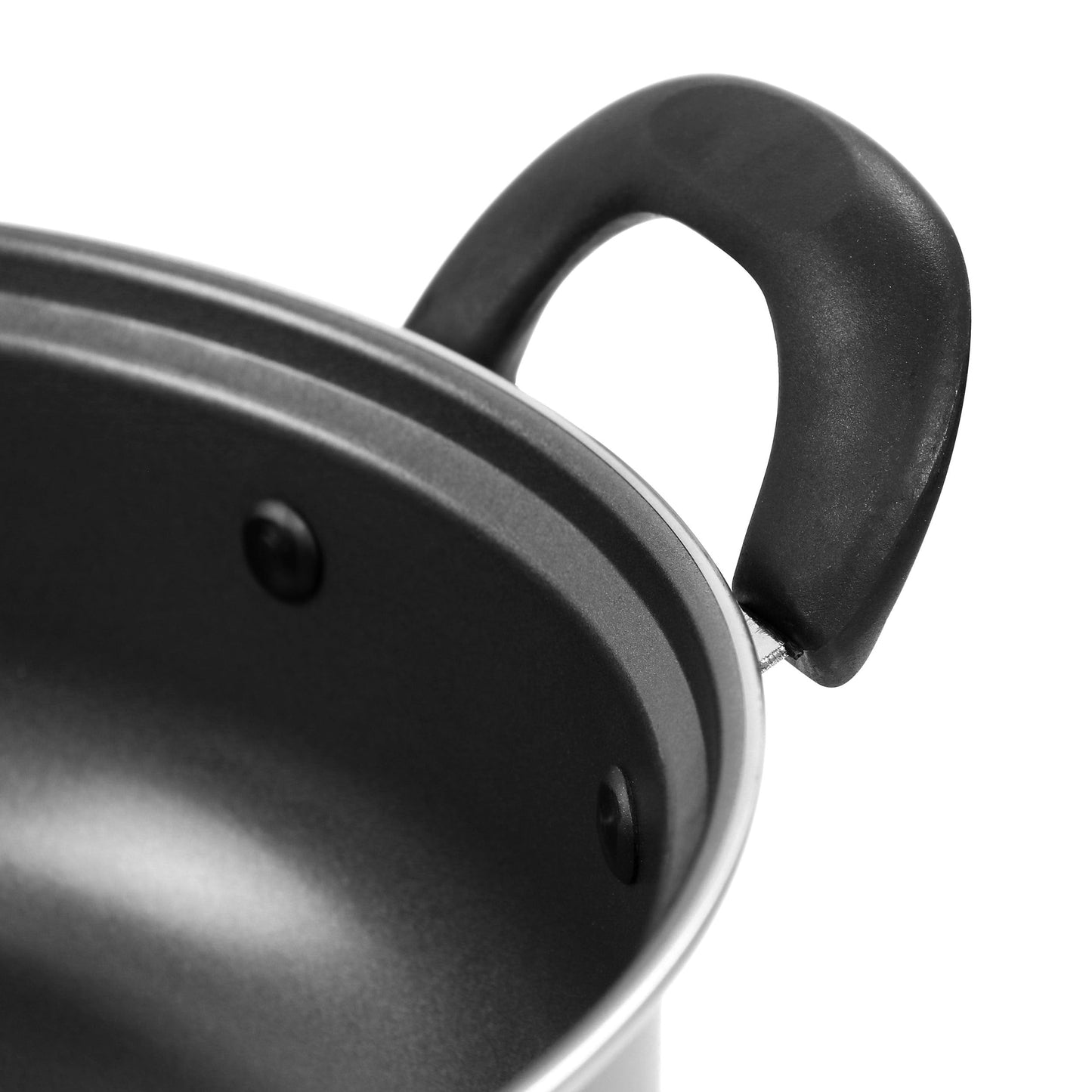 Poêle antiadhésive tout usage Highberry de 12 pouces avec couvercle, gris