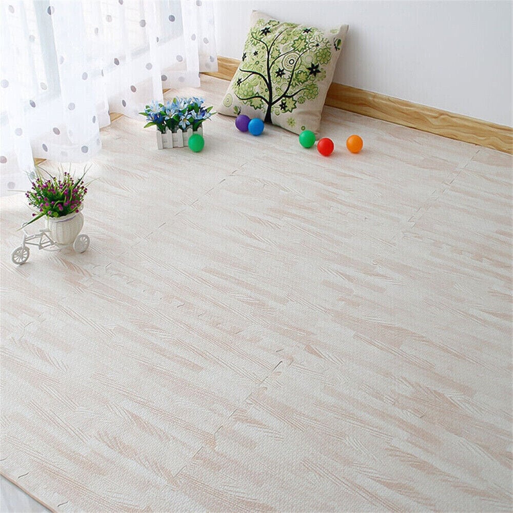 12 dalles de sol en mousse pour salle de sport, 24 x 24, tapis de sol emboîtables, 48 pi²