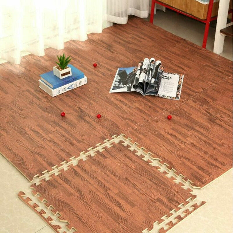 12 dalles de sol en mousse pour salle de sport, 24 x 24, tapis de sol emboîtables, 48 pi²