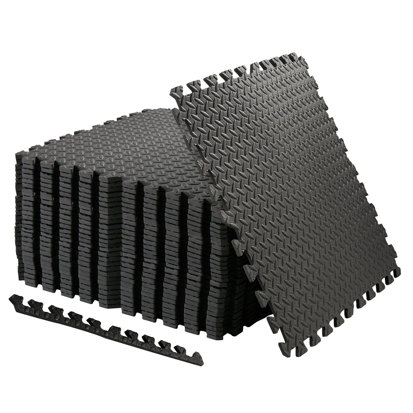 12 dalles de sol en mousse pour salle de sport, 24 x 24, tapis de sol emboîtables, 48 pi²