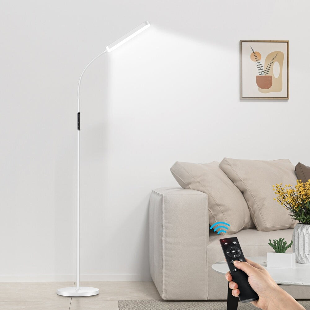 Lampadaire de travail/lecture à LED 12 W à intensité variable avec télécommande et commande tactile - N/A