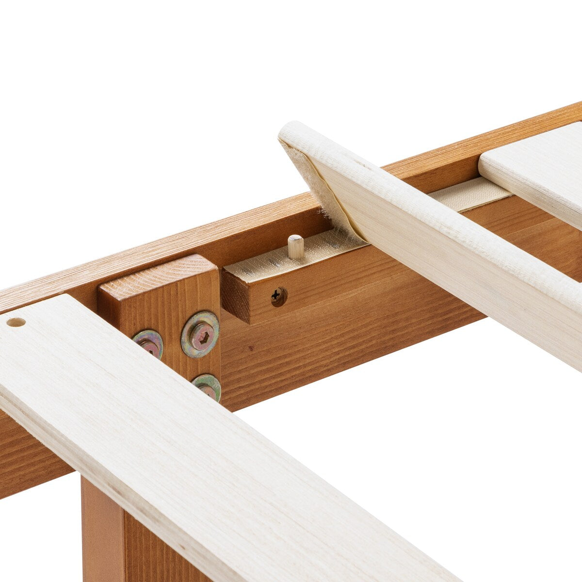 Cadre de lit plateforme classique en bois massif 12