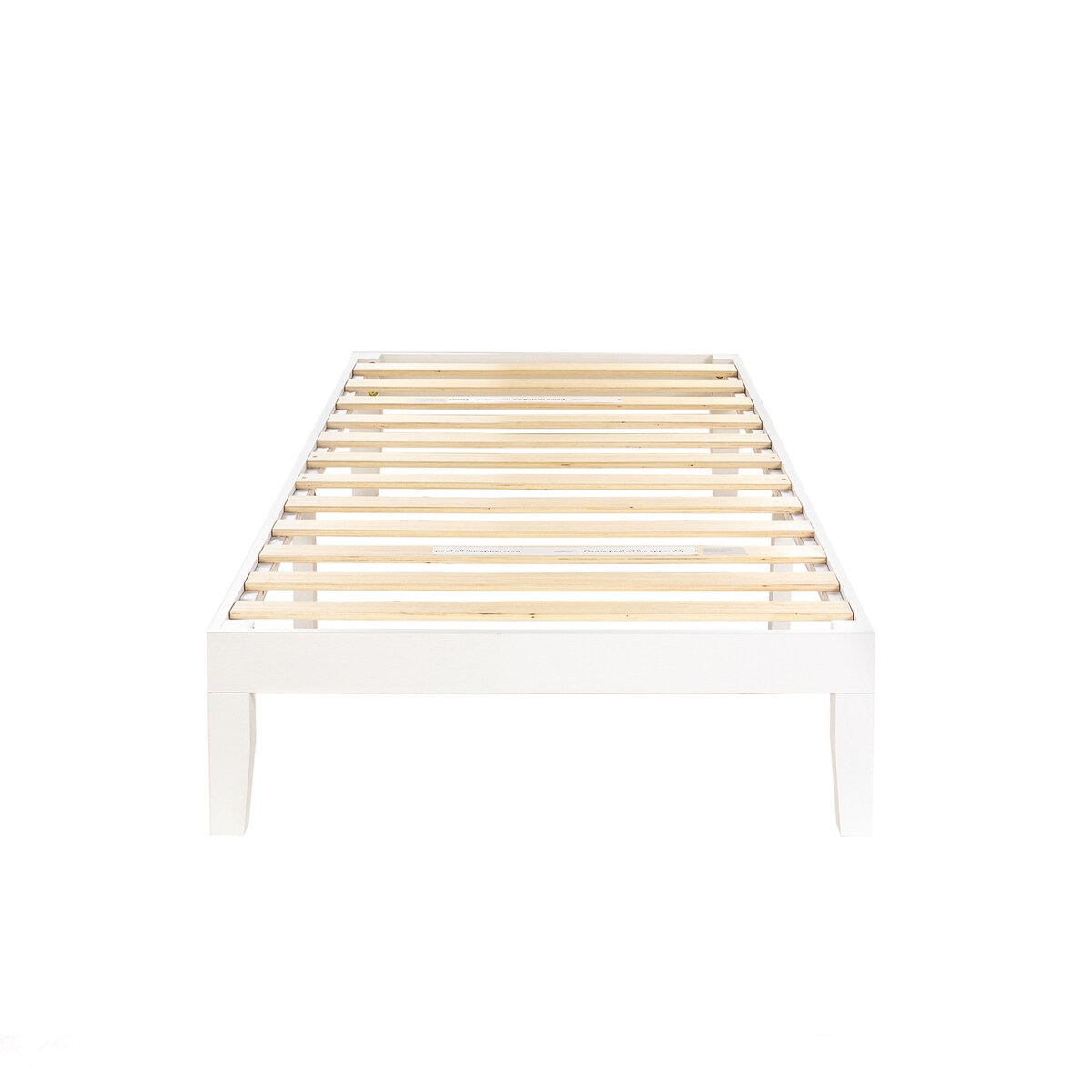 Cadre de lit plateforme classique en bois massif 12