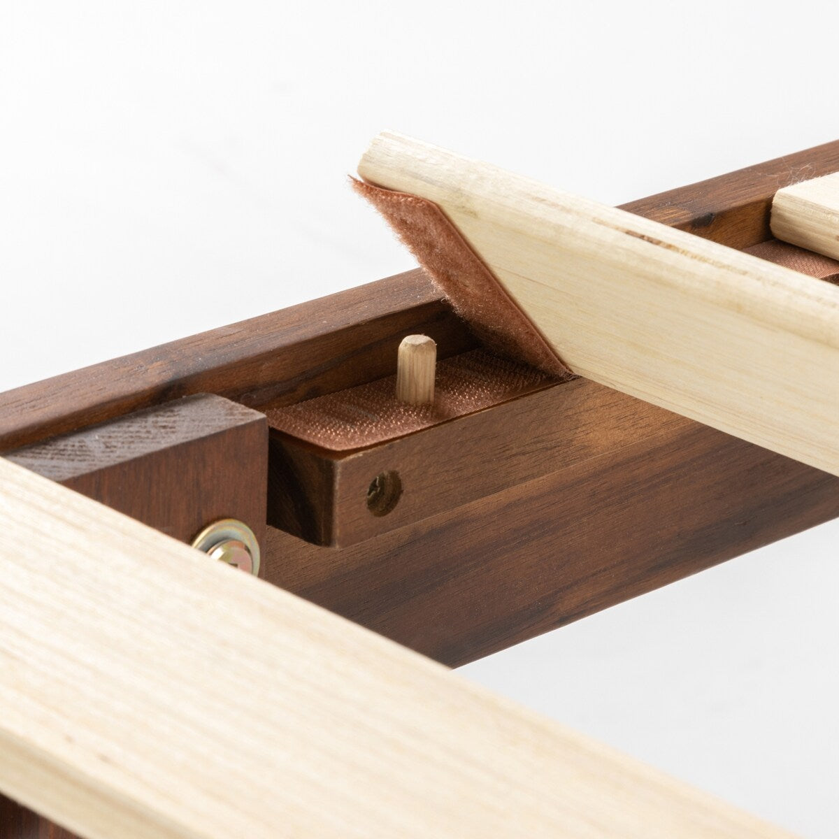 Cadre de lit plateforme classique en bois massif 12