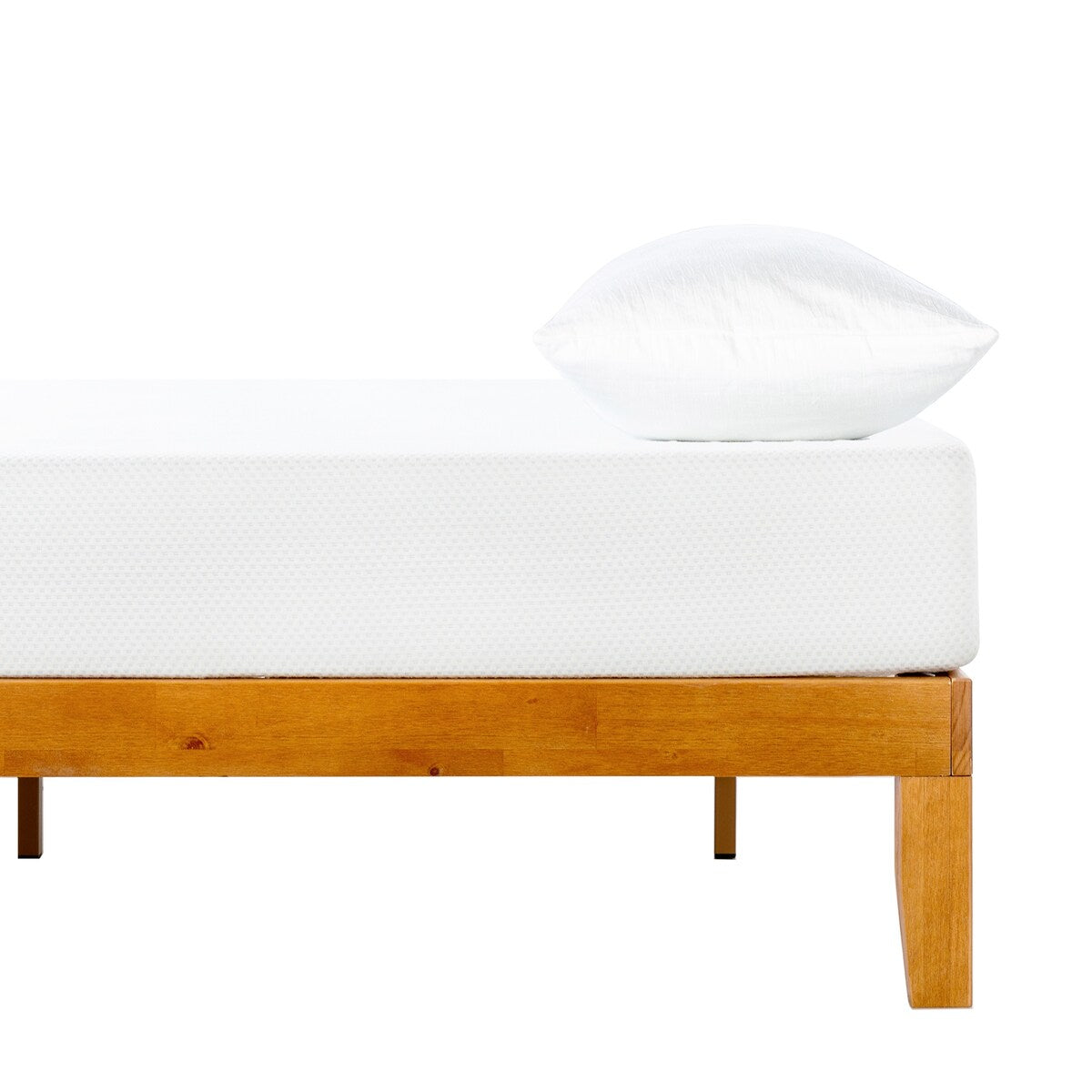 Cadre de lit plateforme classique en bois massif 12