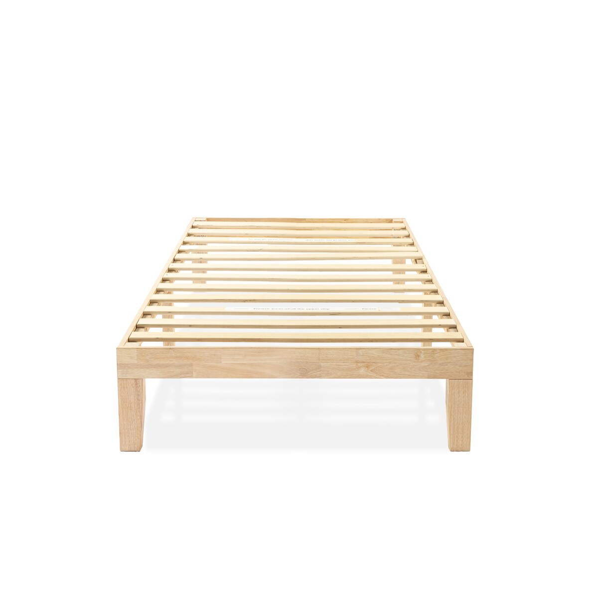 Cadre de lit plateforme classique en bois massif 12