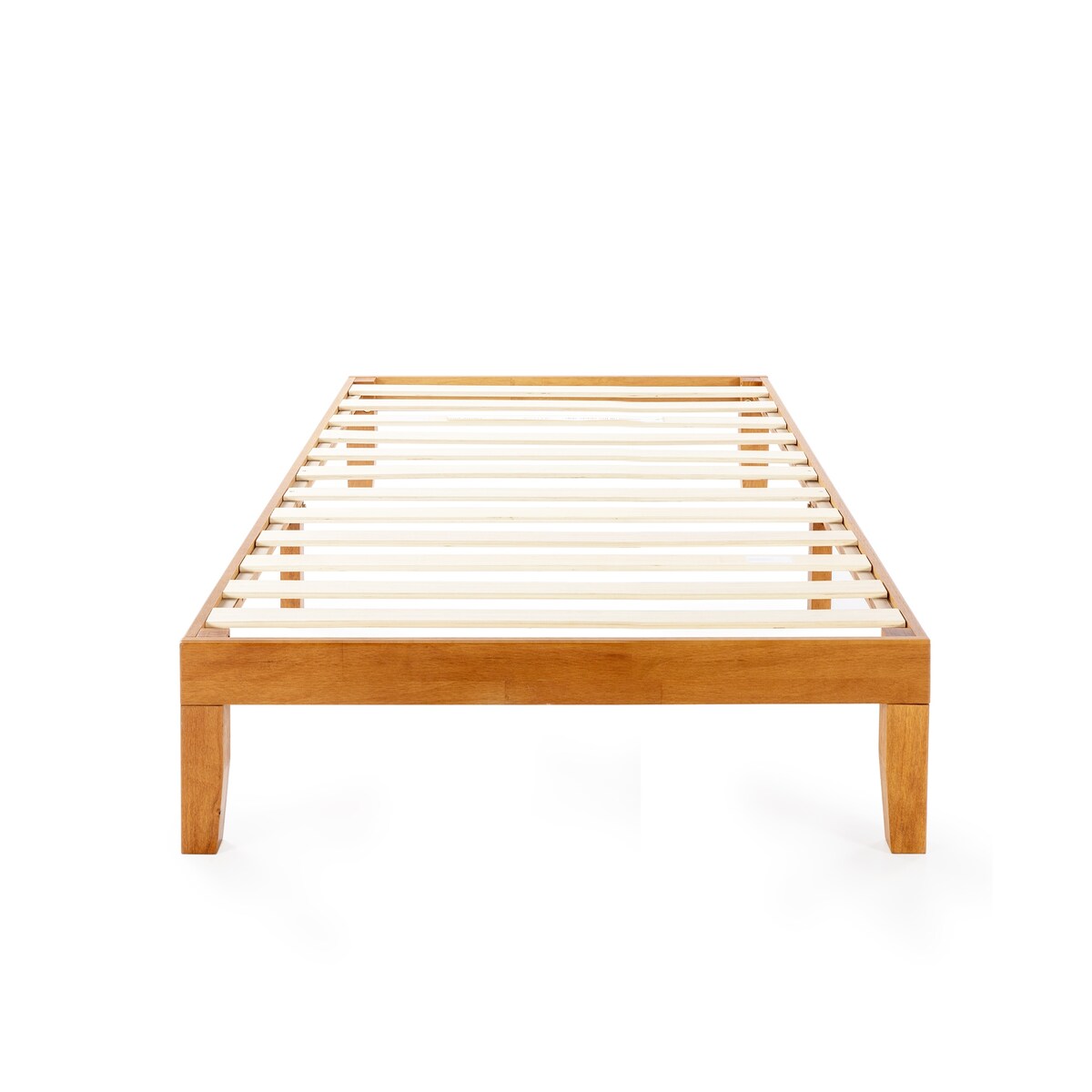 Cadre de lit plateforme classique en bois massif 12