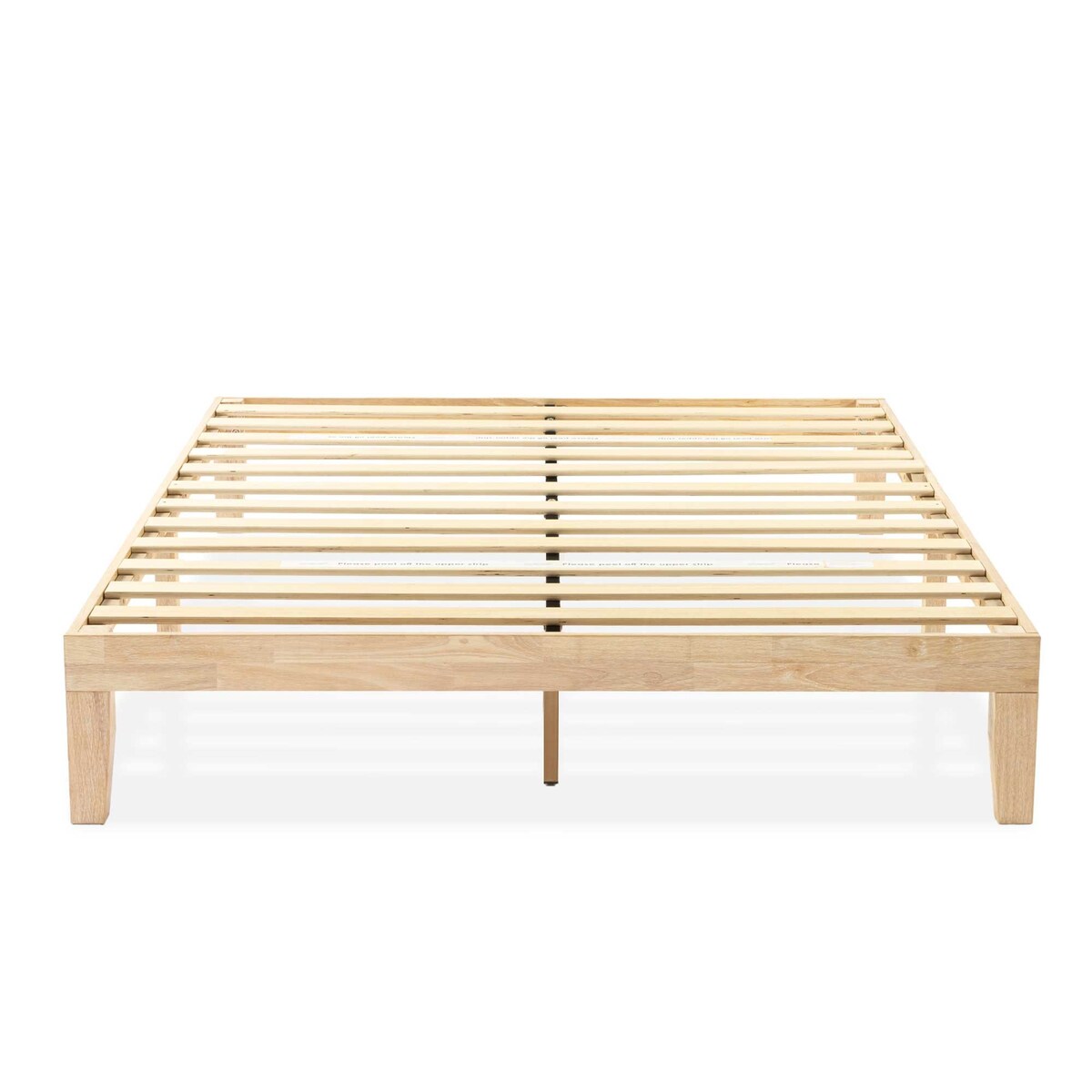 Cadre de lit plateforme classique en bois massif 12