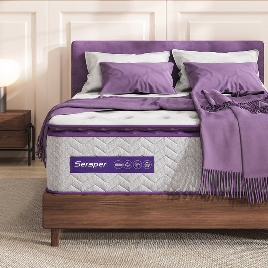 Matelas moyen en mousse à mémoire de forme de 12 pouces avec plateau-coussin