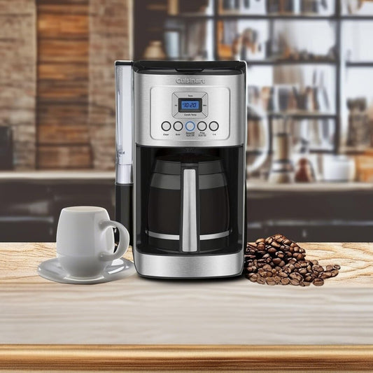 Cafetière programmable 14 tasses, technologie Perfectemp, carafe en verre