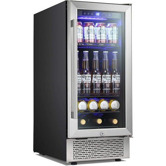 Réfrigérateur à boissons de 15 pouces - 22,76 pouces de profondeur x 14,96 pouces de largeur x 34,25 pouces de hauteur