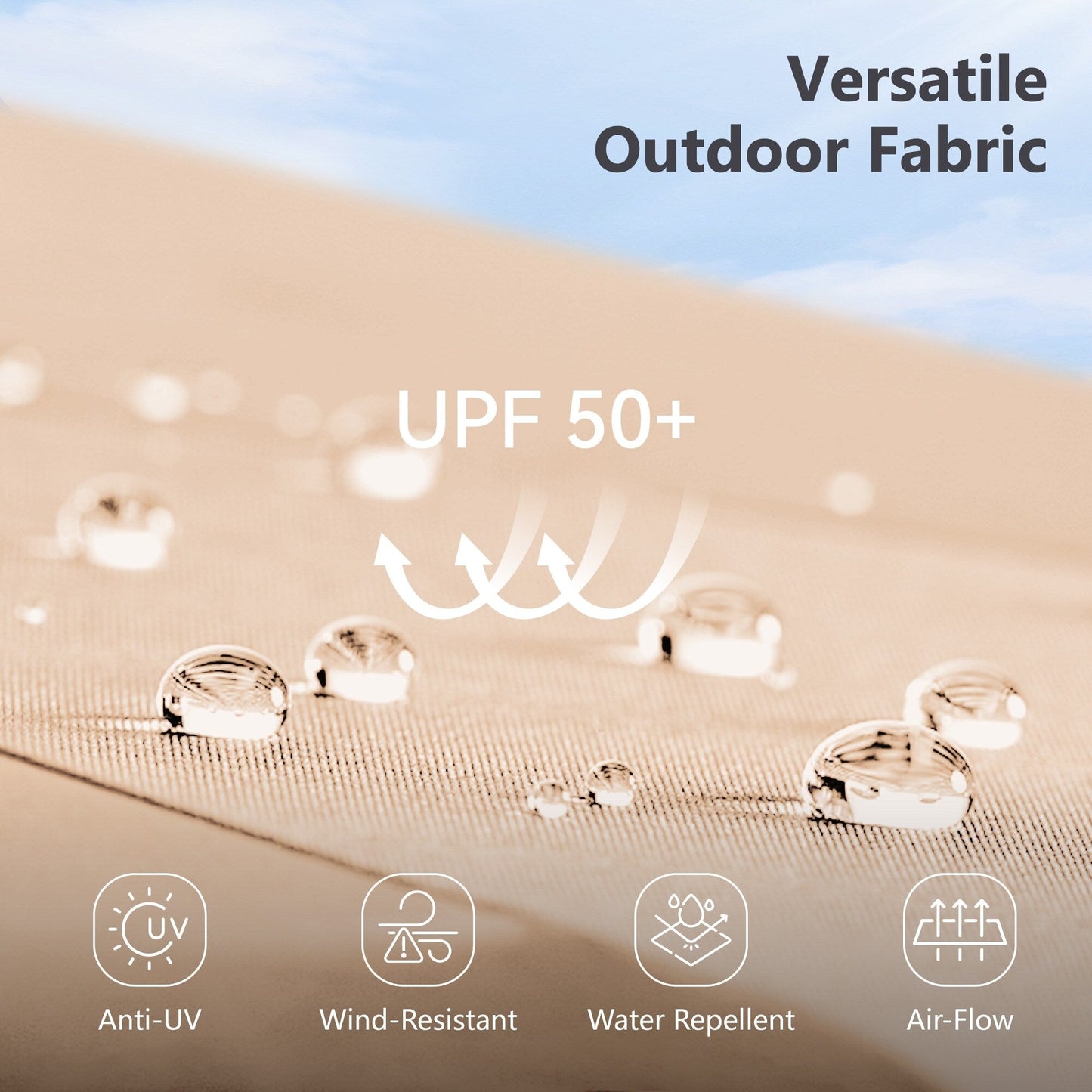 Parasol de marché extérieur rectangulaire à manivelle double face de 15 pieds, parasol de patio éclairé par LED solaire avec base incluse