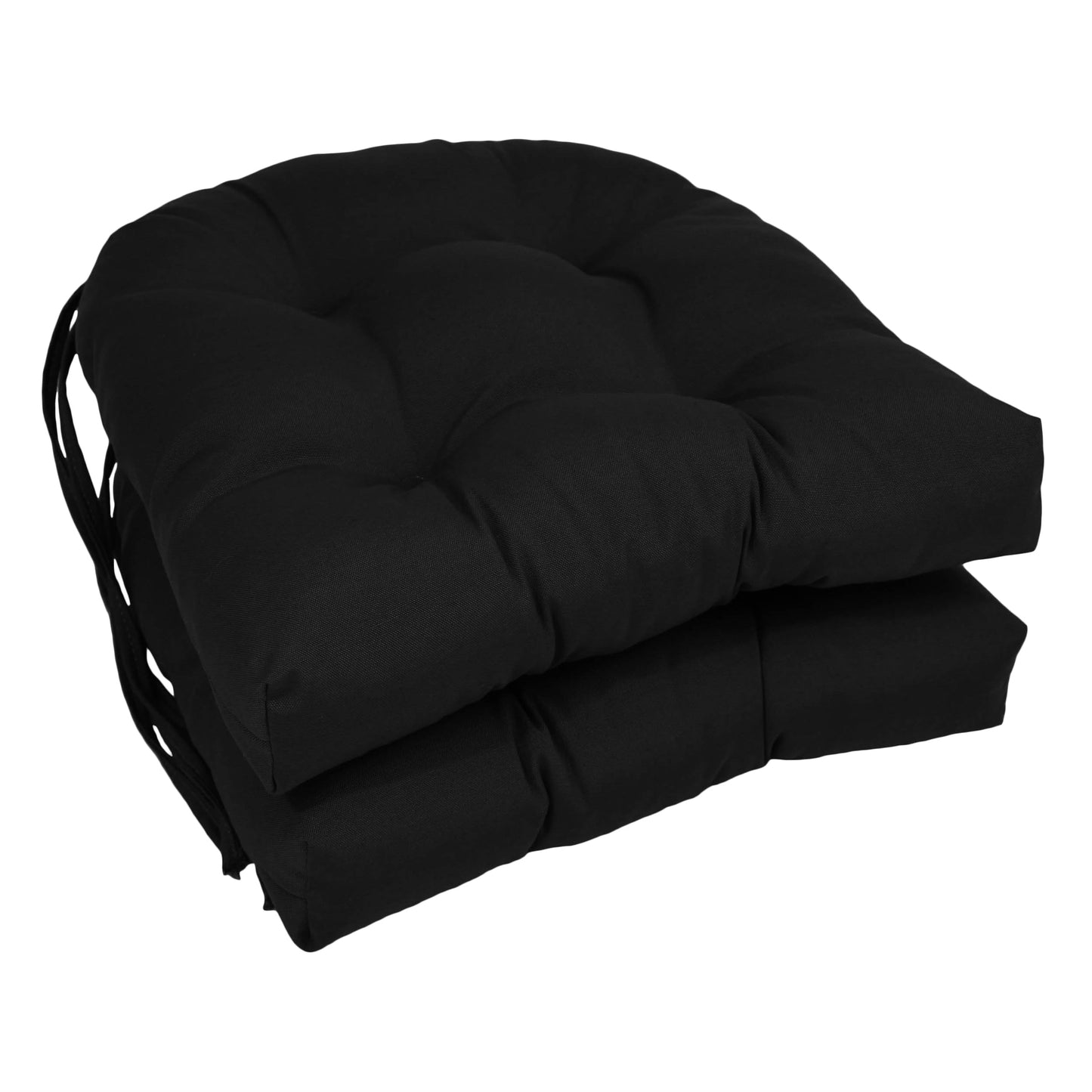 Coussins de chaise d'intérieur en sergé en forme de U de 16 pouces (ensemble de 2, 4 ou 6) - 16 x 16