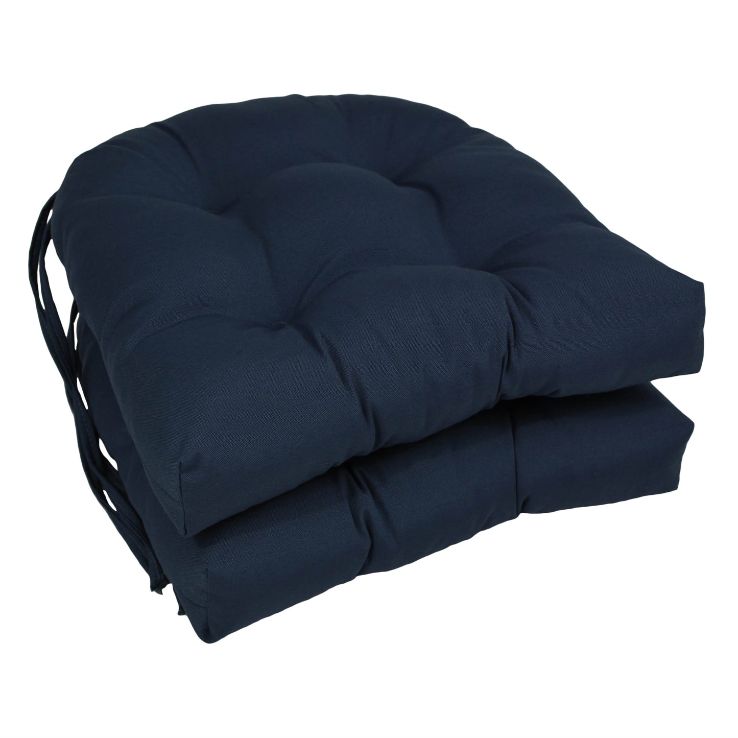Coussins de chaise d'intérieur en sergé en forme de U de 16 pouces (ensemble de 2, 4 ou 6) - 16 x 16