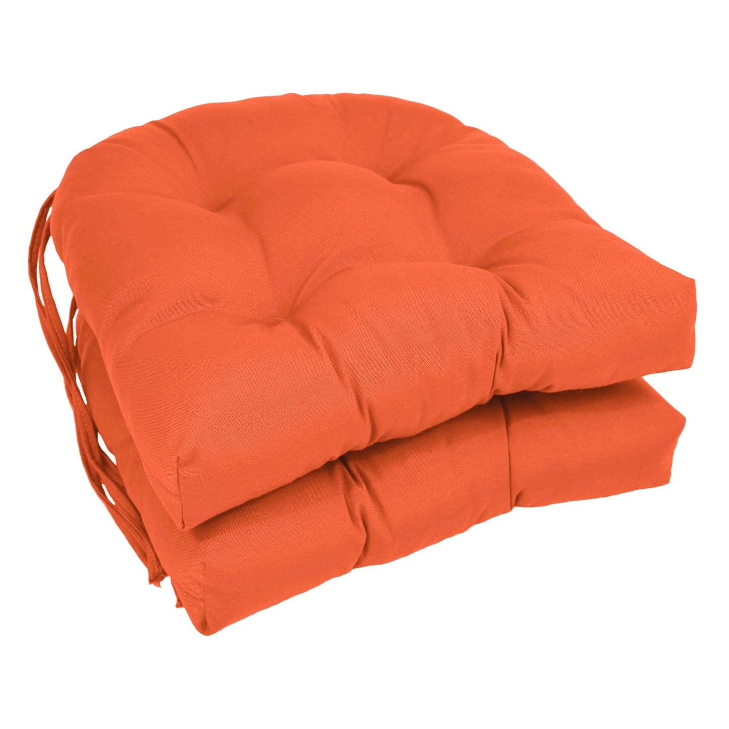 Coussins de chaise d'intérieur en sergé en forme de U de 16 pouces (ensemble de 2, 4 ou 6) - 16 x 16