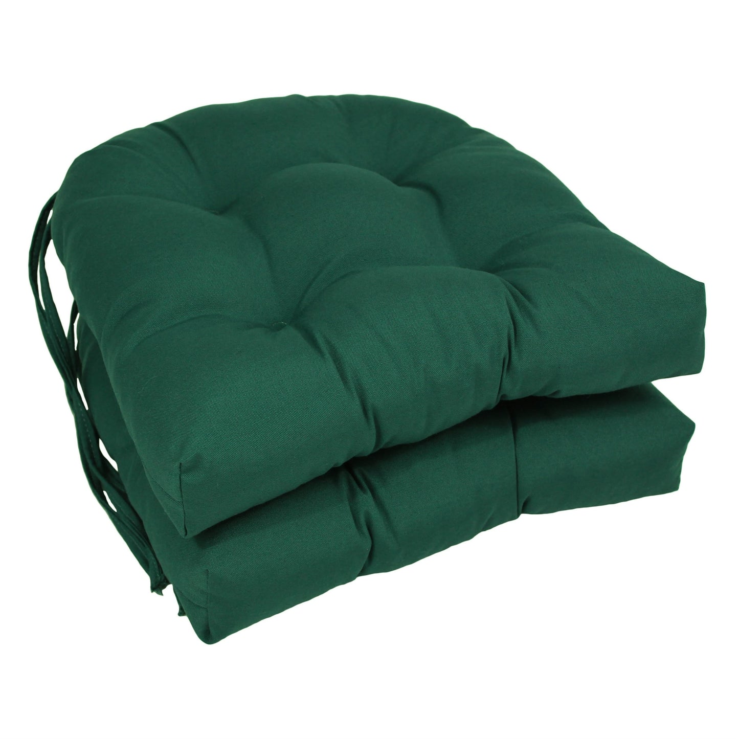 Coussins de chaise d'intérieur en sergé en forme de U de 16 pouces (ensemble de 2, 4 ou 6) - 16 x 16