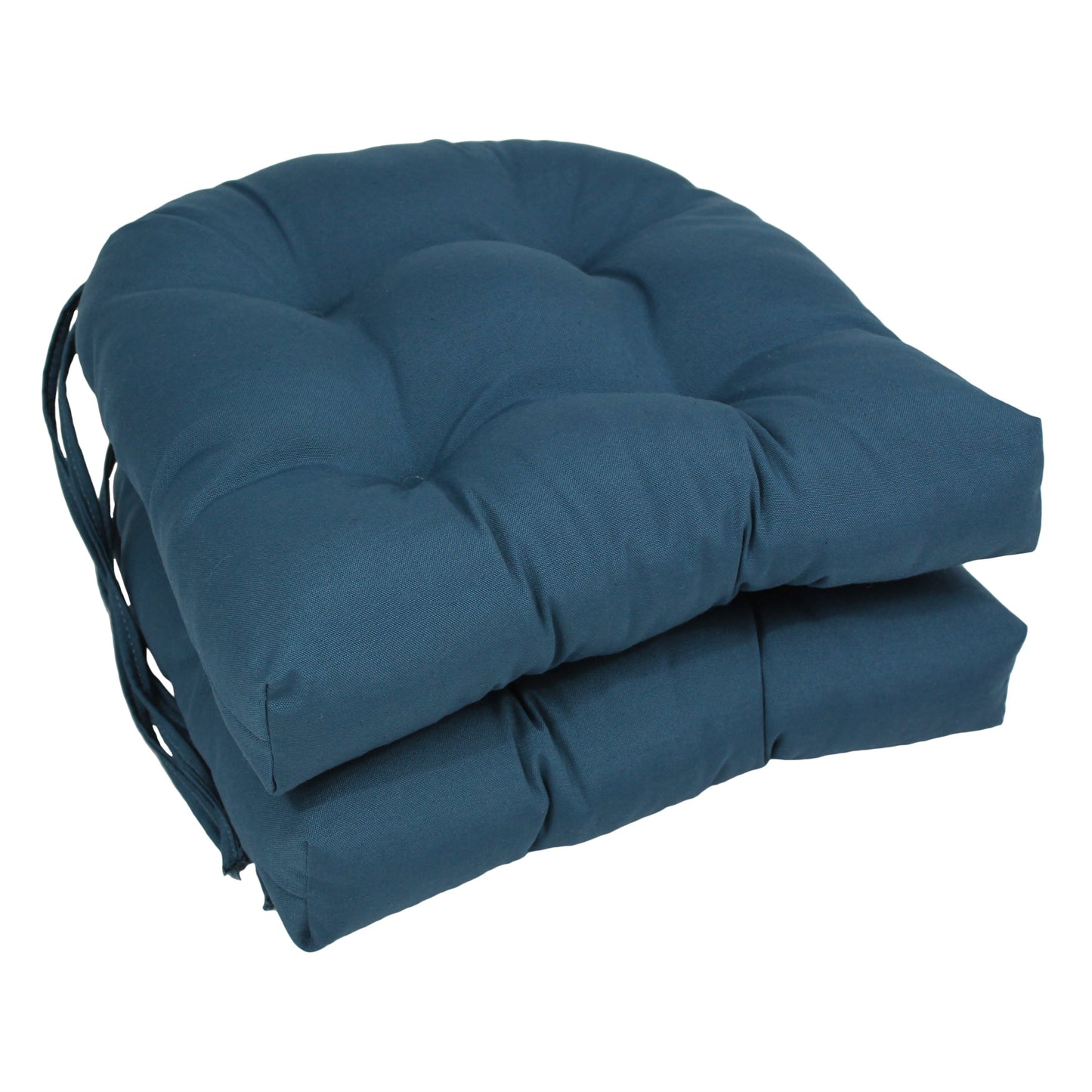 Coussins de chaise d'intérieur en sergé en forme de U de 16 pouces (ensemble de 2, 4 ou 6) - 16 x 16