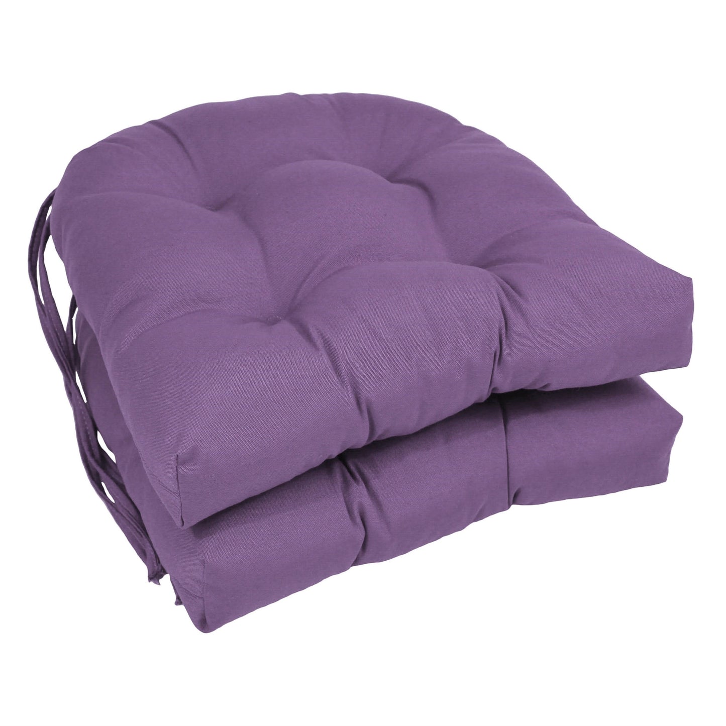 Coussins de chaise d'intérieur en sergé en forme de U de 16 pouces (ensemble de 2, 4 ou 6) - 16 x 16