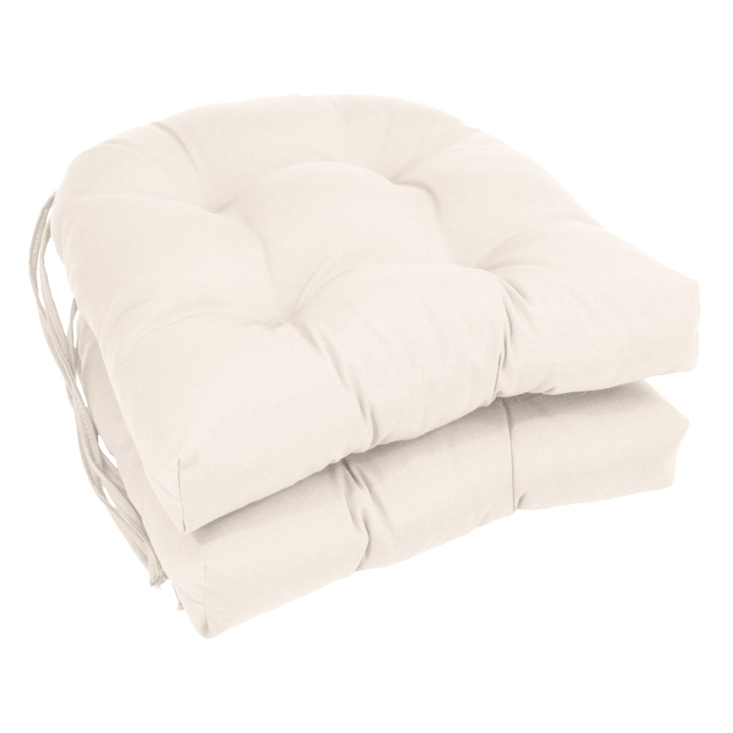 Coussins de chaise d'intérieur en sergé en forme de U de 16 pouces (ensemble de 2, 4 ou 6) - 16 x 16