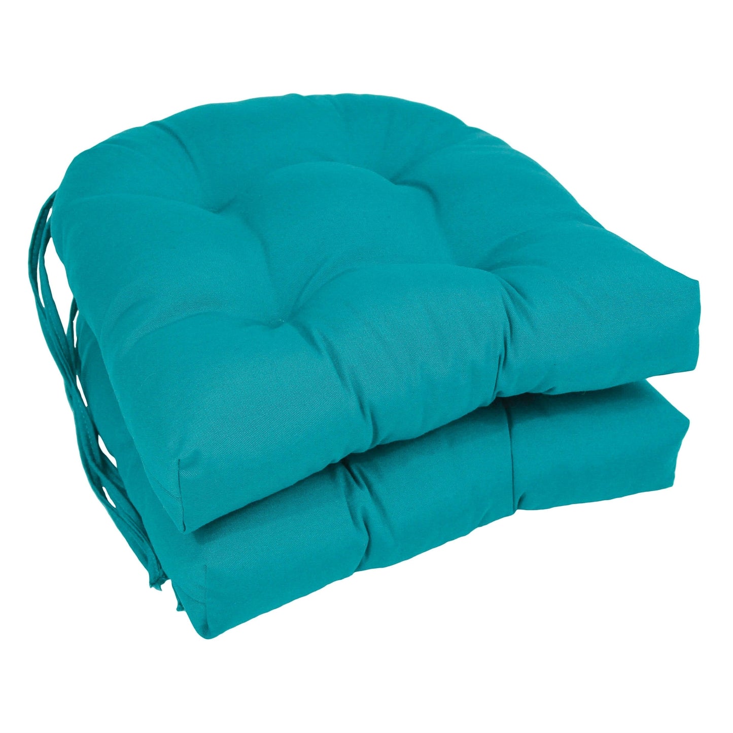 Coussins de chaise d'intérieur en sergé en forme de U de 16 pouces (ensemble de 2, 4 ou 6) - 16 x 16
