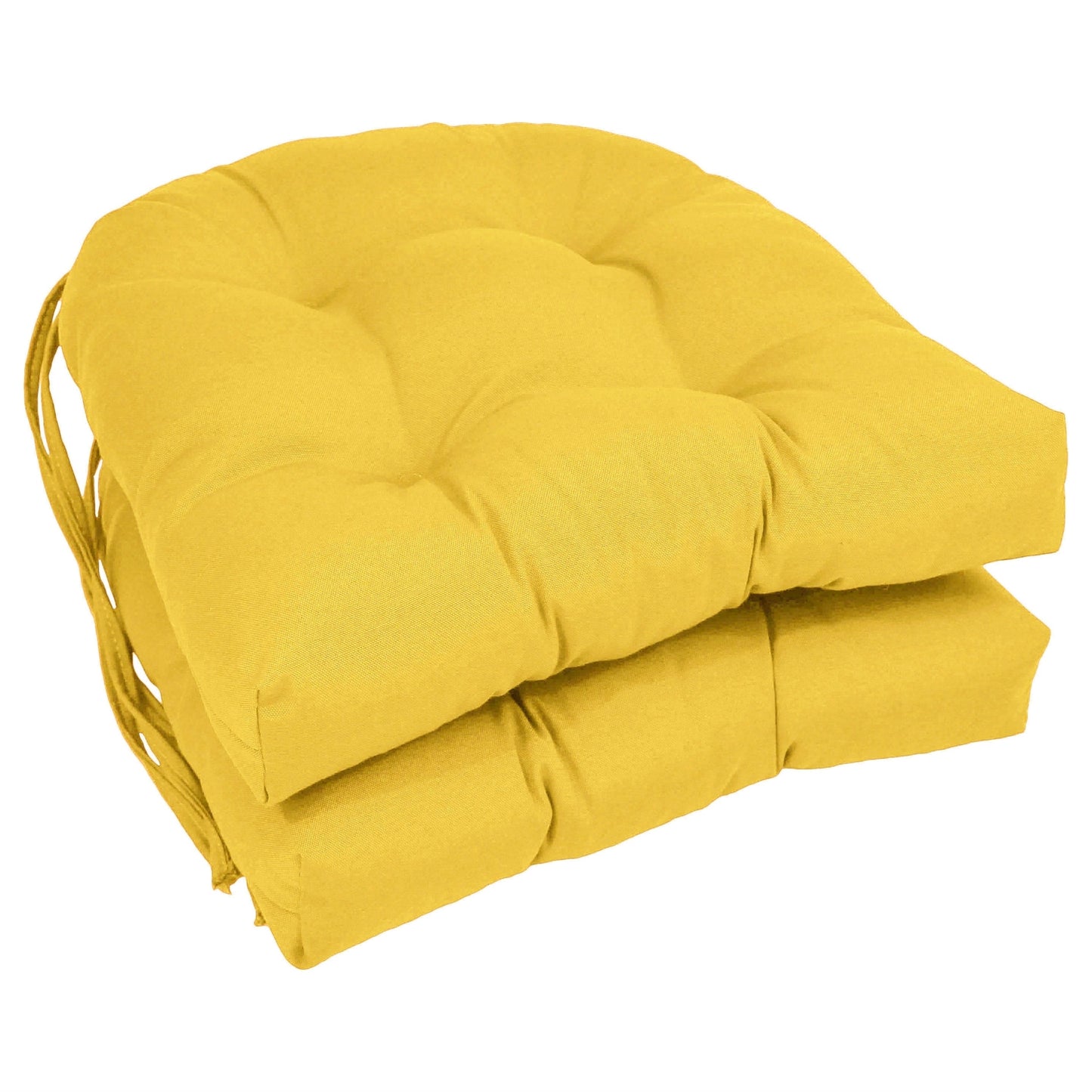 Coussins de chaise d'intérieur en sergé en forme de U de 16 pouces (ensemble de 2, 4 ou 6) - 16 x 16