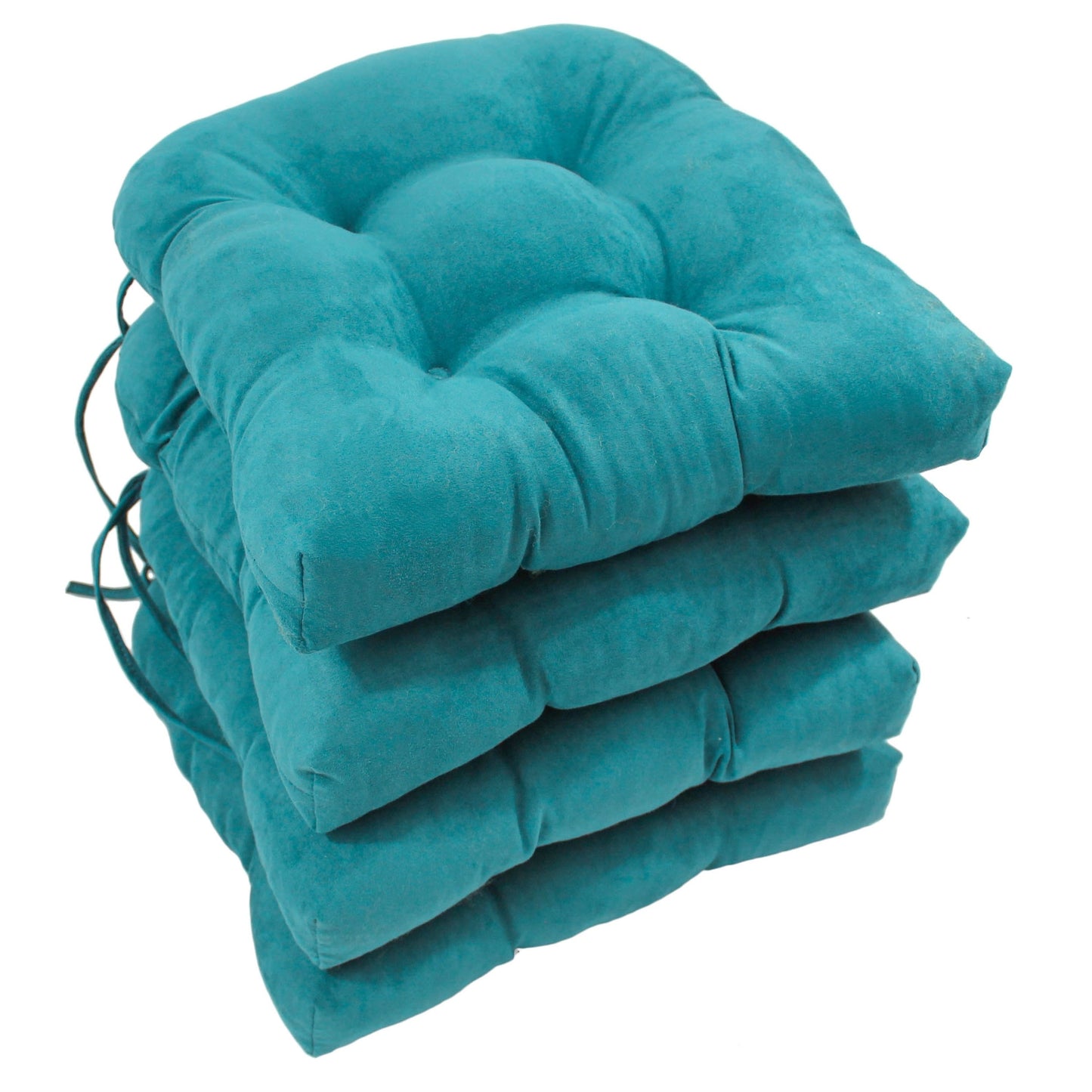 Coussins de chaise d'intérieur en microsuède en forme de U de 16 pouces (lot de 2, 4 ou 6)