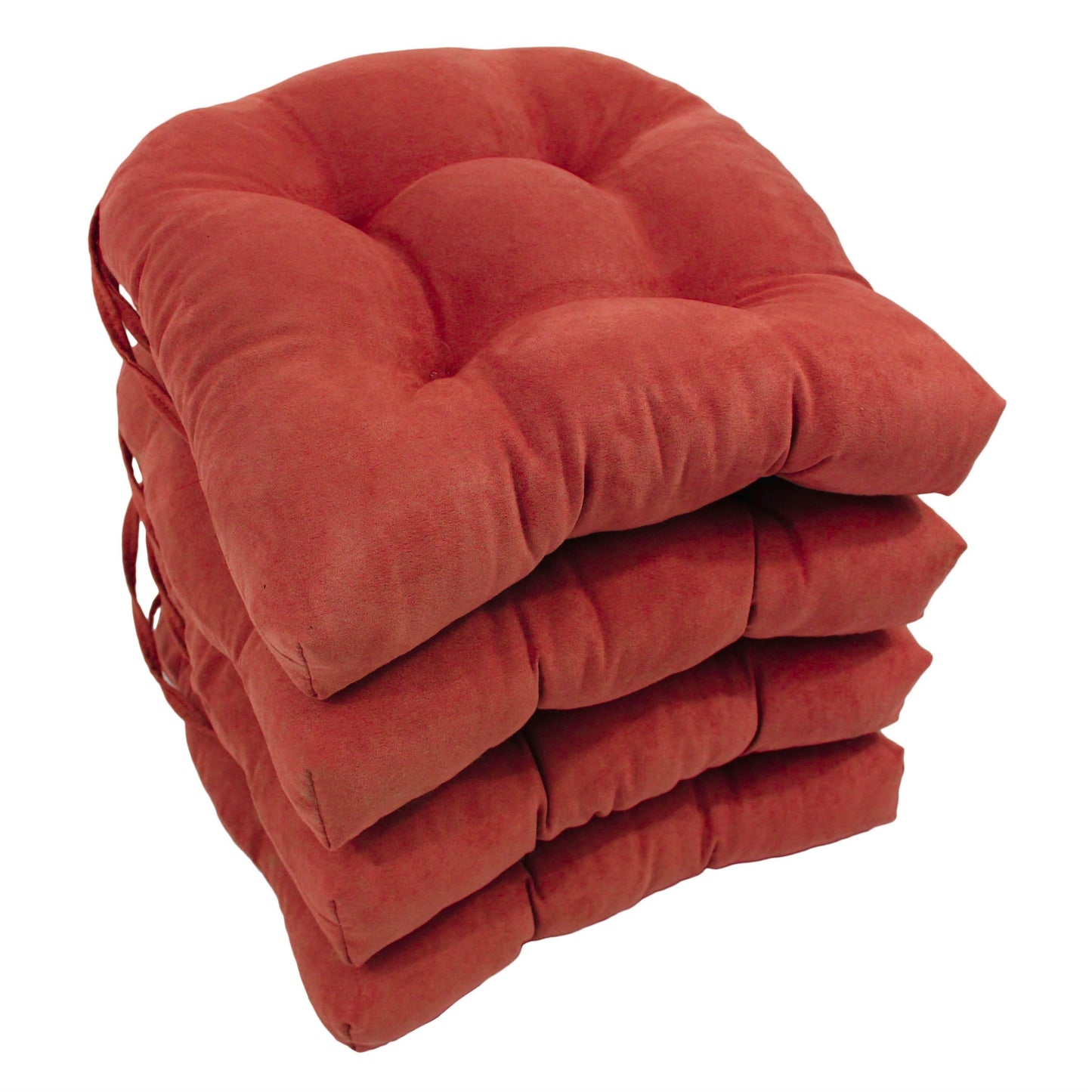 Coussins de chaise d'intérieur en microsuède en forme de U de 16 pouces (lot de 2, 4 ou 6)