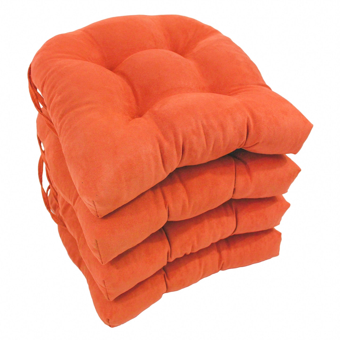 Coussins de chaise d'intérieur en microsuède en forme de U de 16 pouces (lot de 2, 4 ou 6)