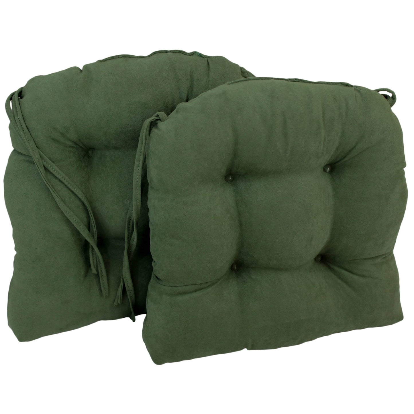 Coussins de chaise d'intérieur en microsuède en forme de U de 16 pouces (lot de 2, 4 ou 6)