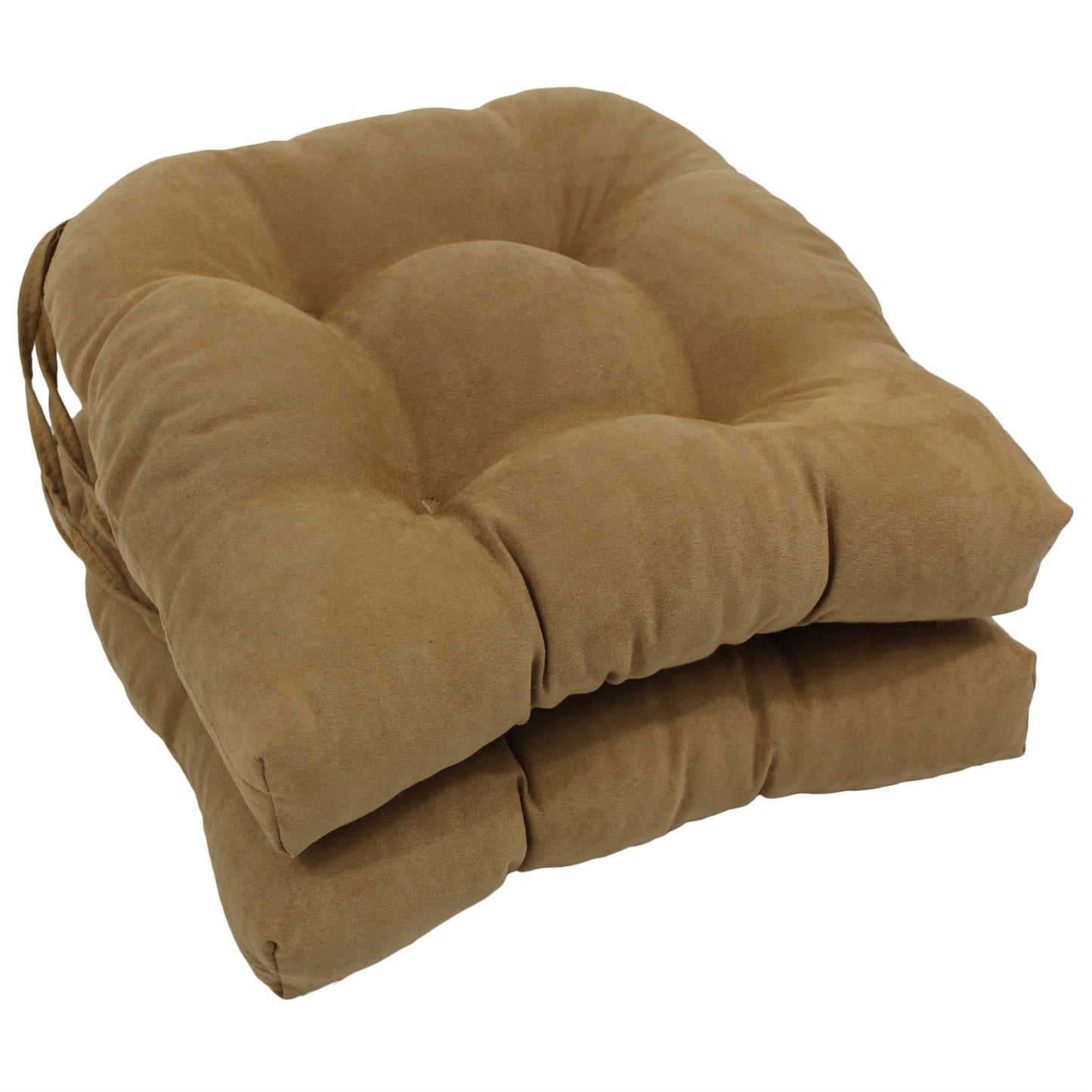 Coussins de chaise d'intérieur en microsuède en forme de U de 16 pouces (lot de 2, 4 ou 6)