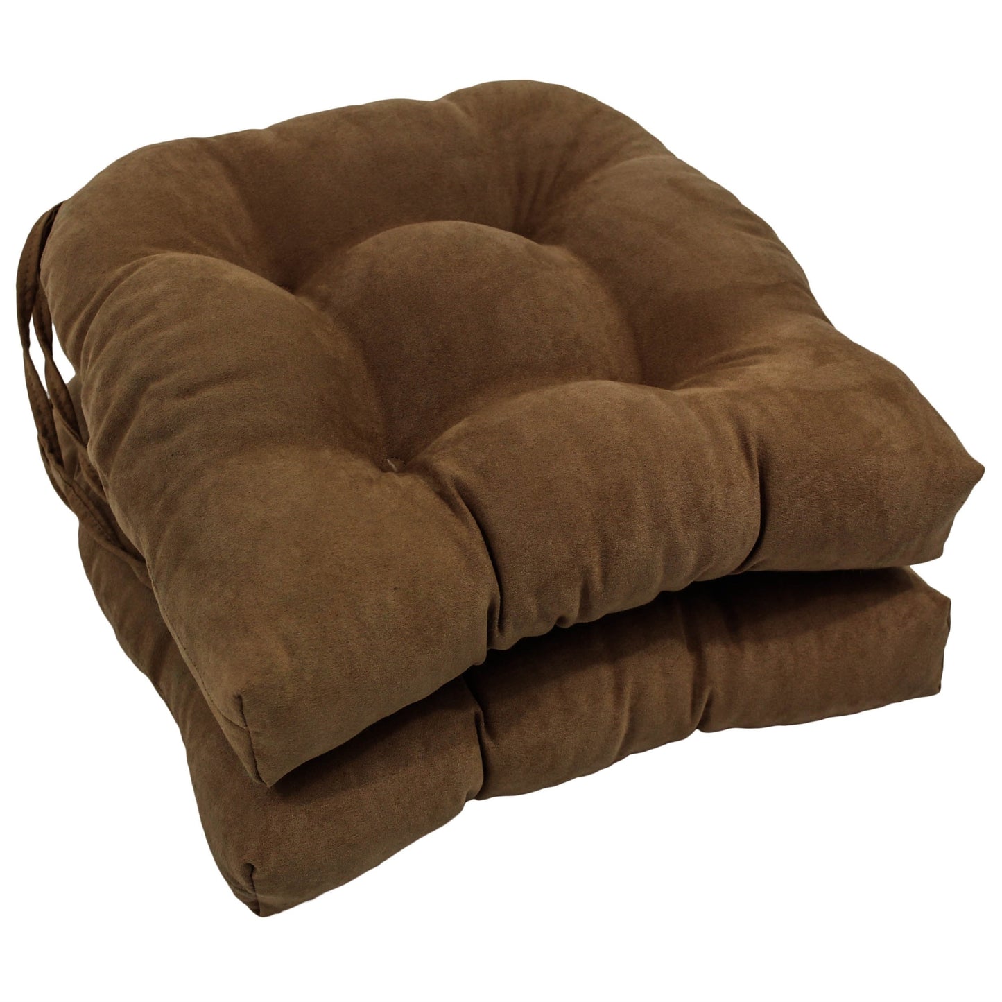 Coussins de chaise d'intérieur en microsuède en forme de U de 16 pouces (lot de 2, 4 ou 6)