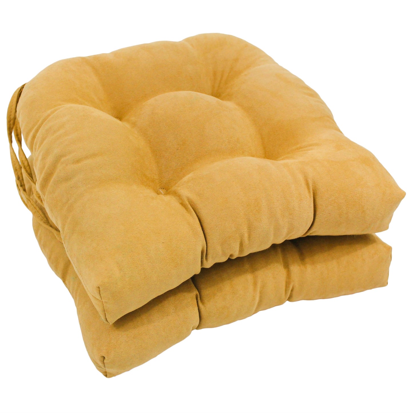 Coussins de chaise d'intérieur en microsuède en forme de U de 16 pouces (lot de 2, 4 ou 6)