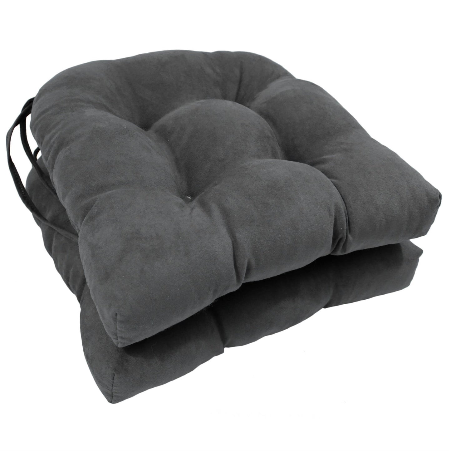 Coussins de chaise d'intérieur en microsuède en forme de U de 16 pouces (lot de 2, 4 ou 6)