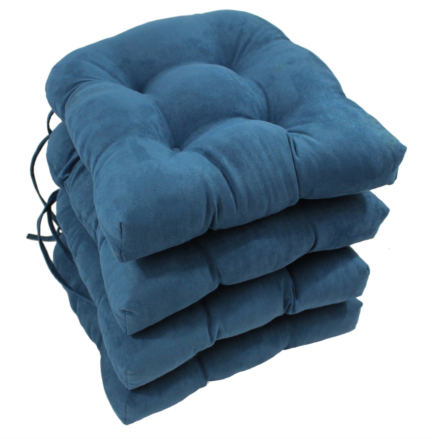 Coussins de chaise d'intérieur en microsuède en forme de U de 16 pouces (lot de 2, 4 ou 6)