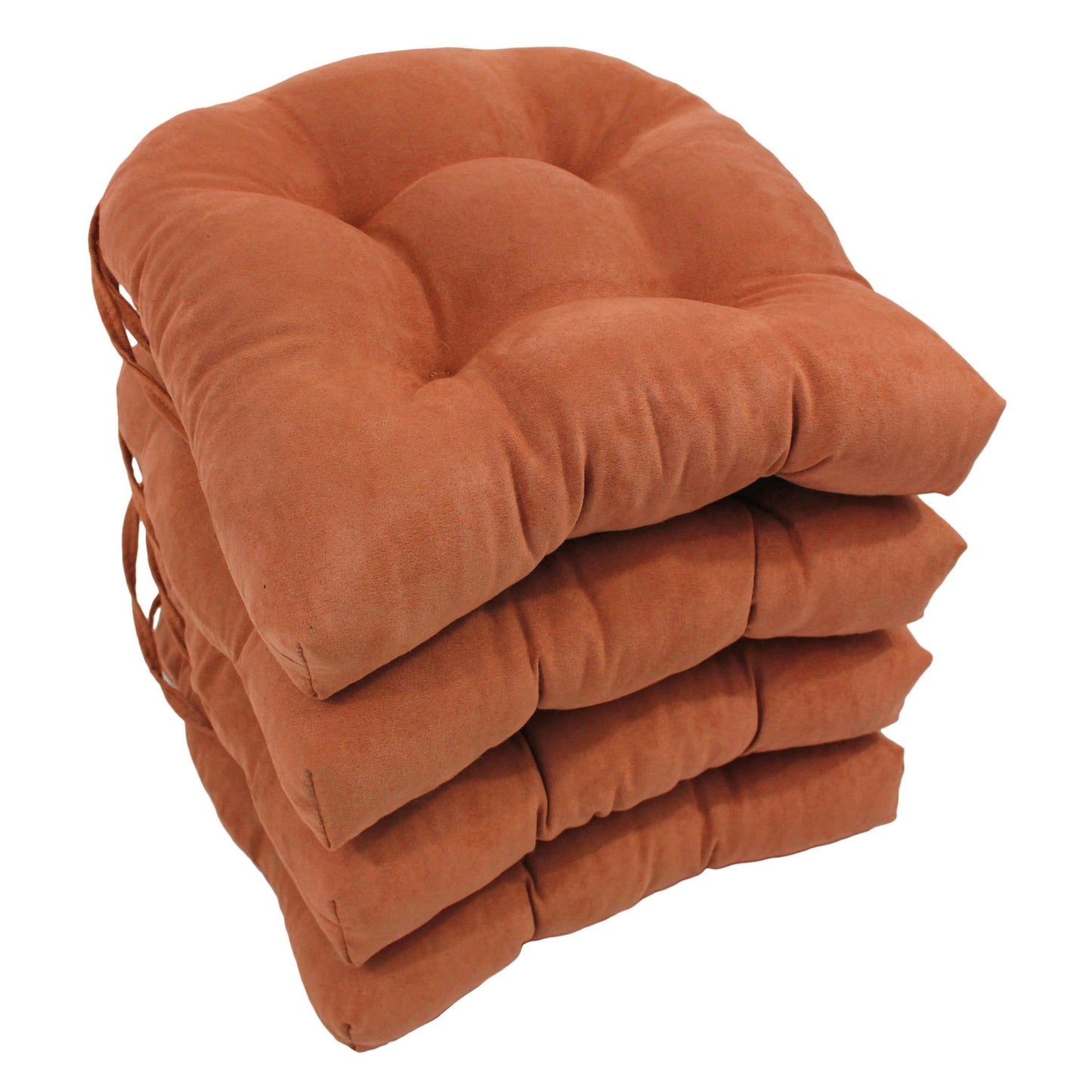 Coussins de chaise d'intérieur en microsuède en forme de U de 16 pouces (lot de 2, 4 ou 6)