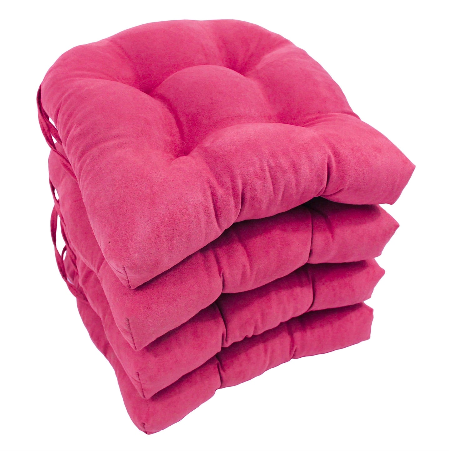 Coussins de chaise d'intérieur en microsuède en forme de U de 16 pouces (lot de 2, 4 ou 6)