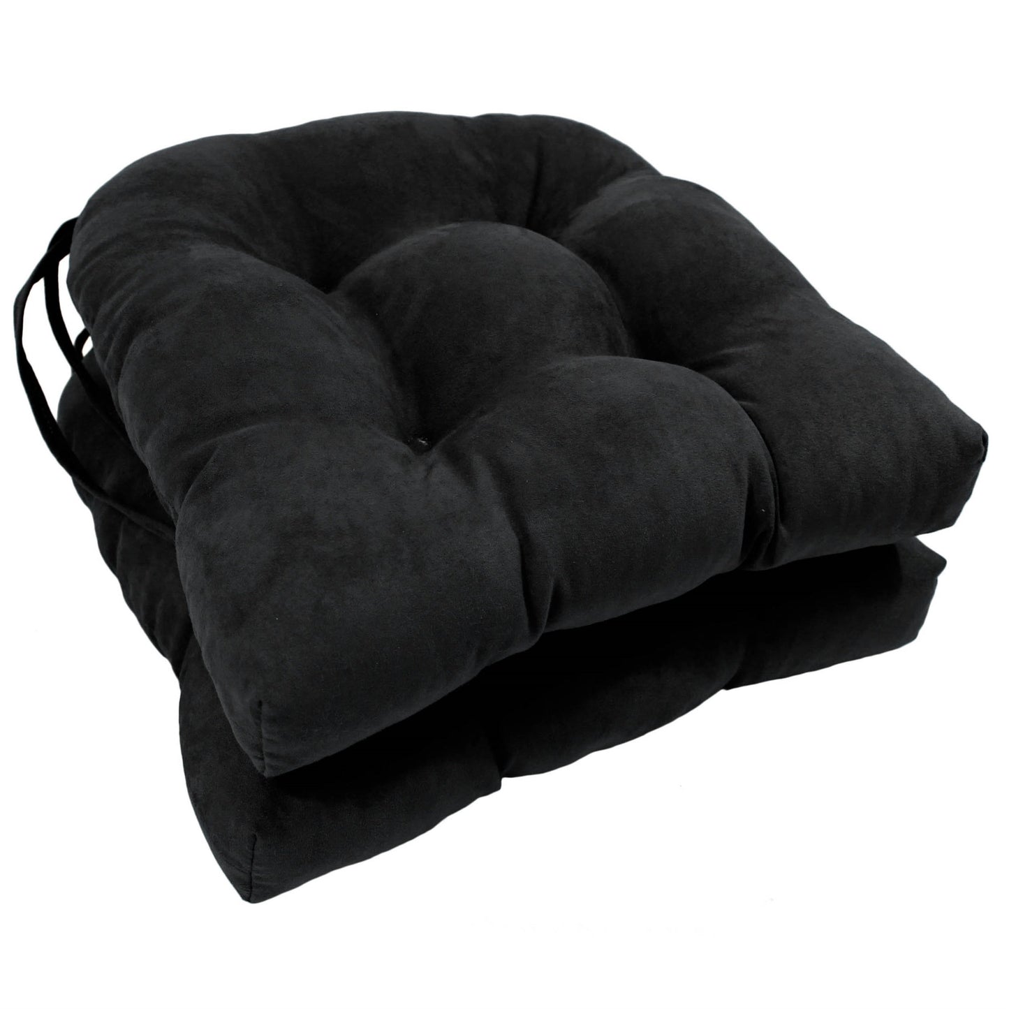 Coussins de chaise d'intérieur en microsuède en forme de U de 16 pouces (lot de 2, 4 ou 6)