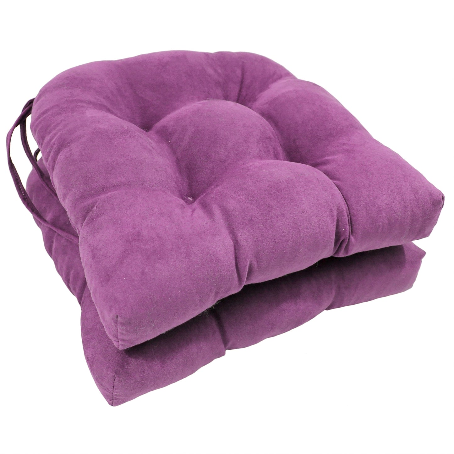 Coussins de chaise d'intérieur en microsuède en forme de U de 16 pouces (lot de 2, 4 ou 6)
