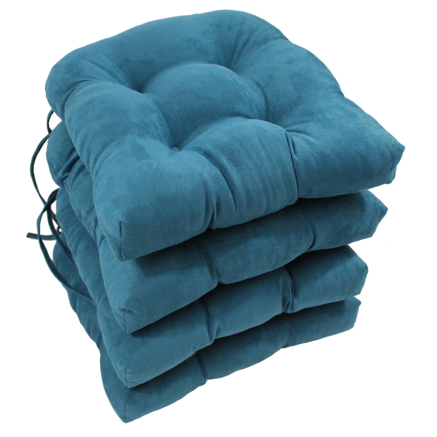 Coussins de chaise d'intérieur en microsuède en forme de U de 16 pouces (lot de 2, 4 ou 6)