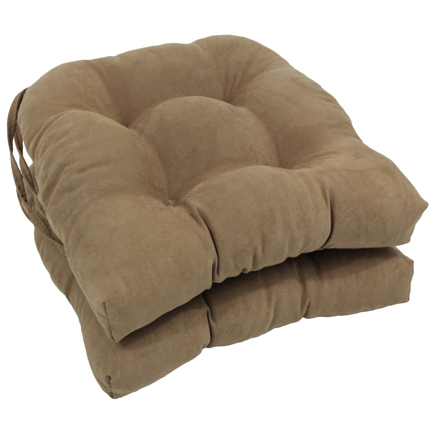 Coussins de chaise d'intérieur en microsuède en forme de U de 16 pouces (lot de 2, 4 ou 6)