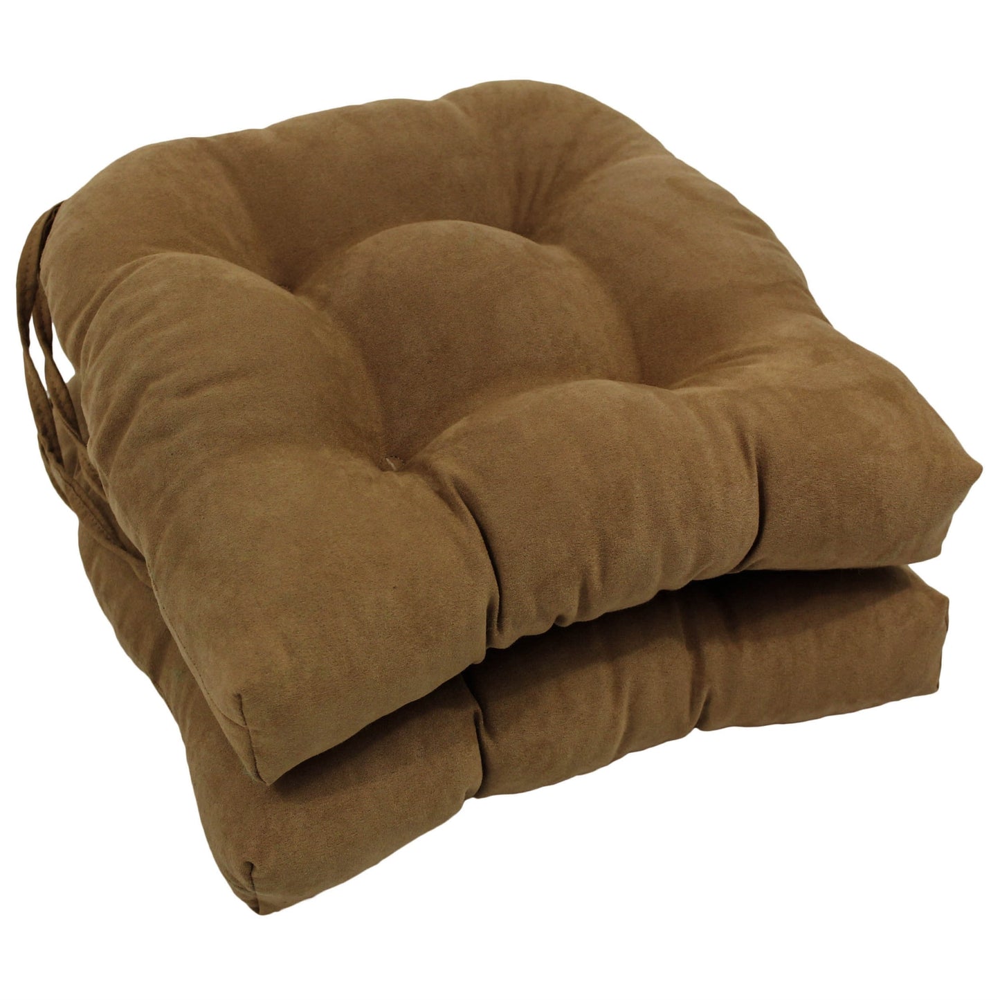 Coussins de chaise d'intérieur en microsuède en forme de U de 16 pouces (lot de 2, 4 ou 6)