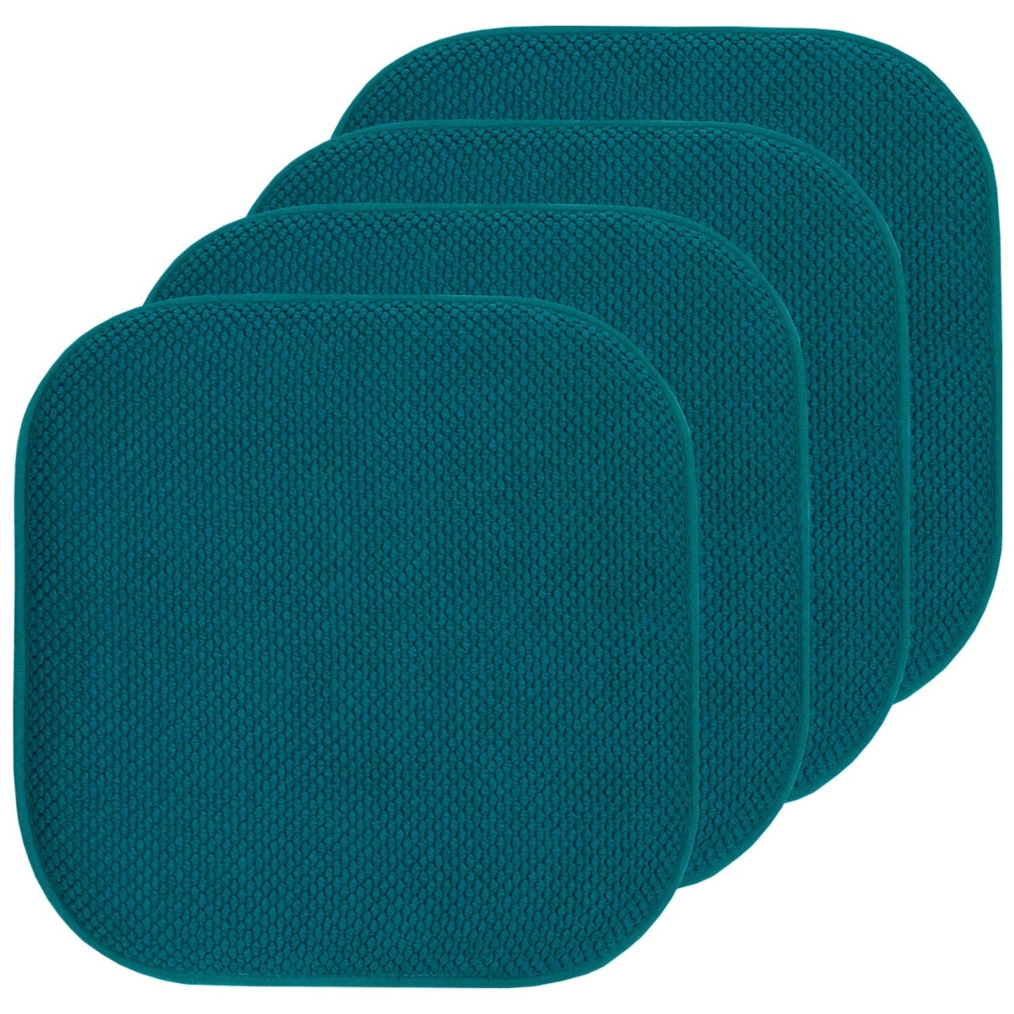 Coussins de siège carrés antidérapants en mousse à mémoire de forme de 16 po (2 ou 4) - 16 x 16