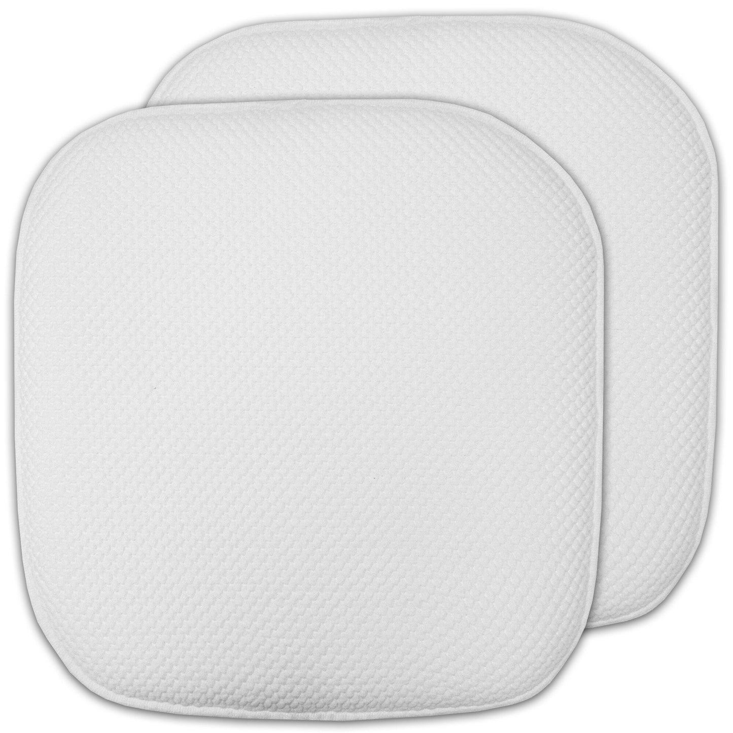 Coussins de siège carrés antidérapants en mousse à mémoire de forme de 16 po (2 ou 4) - 16 x 16