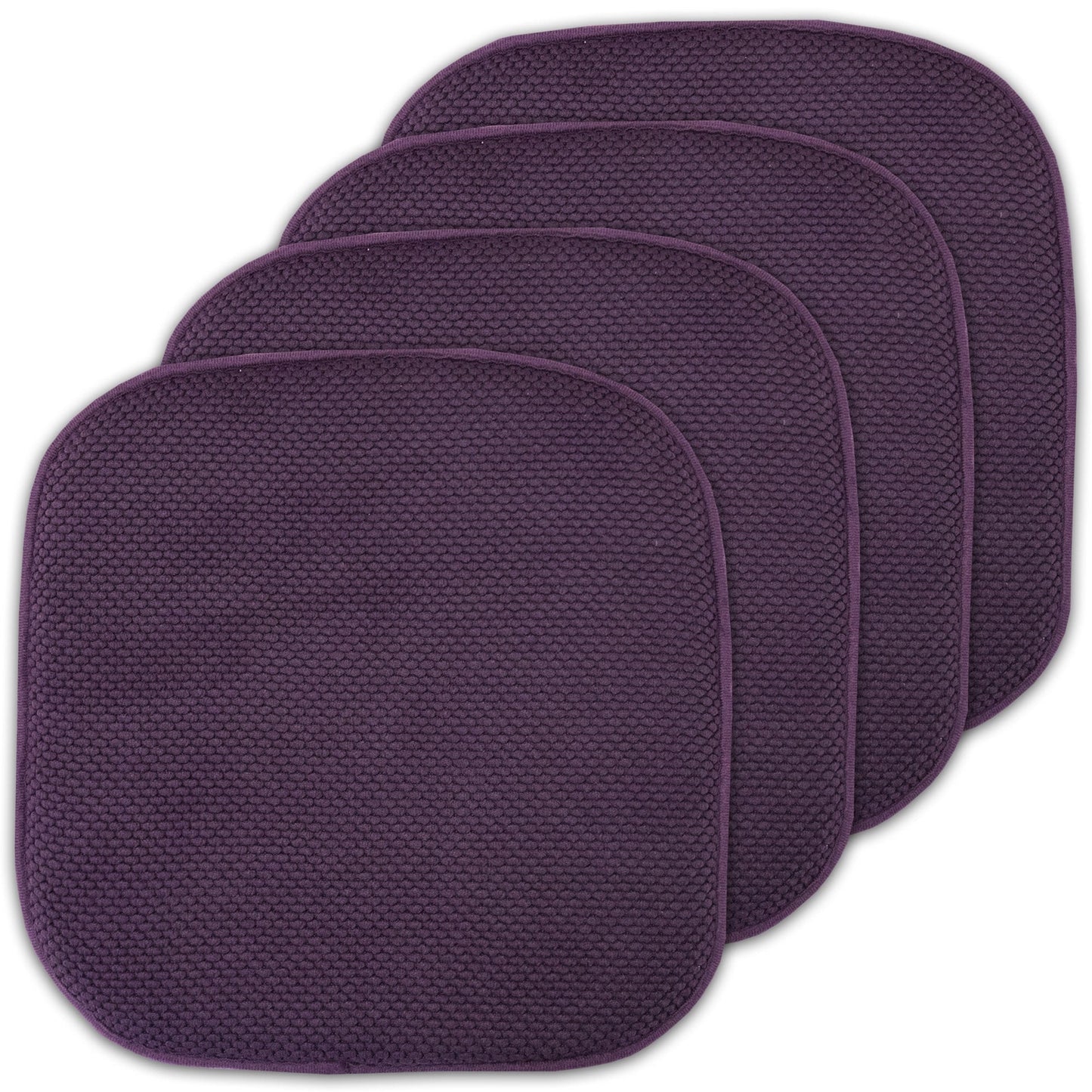 Coussins de siège carrés antidérapants en mousse à mémoire de forme de 16 po (2 ou 4) - 16 x 16