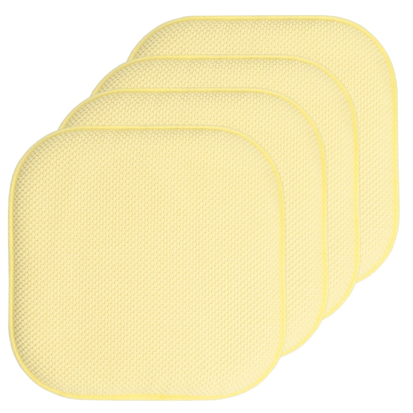 Coussins de siège carrés antidérapants en mousse à mémoire de forme de 16 po (2 ou 4) - 16 x 16