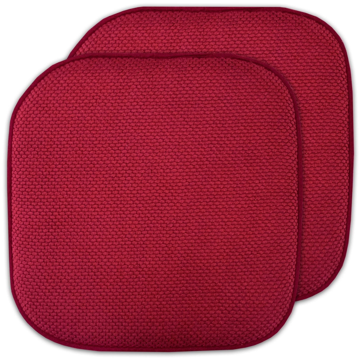 Coussins de siège carrés antidérapants en mousse à mémoire de forme de 16 po (2 ou 4) - 16 x 16